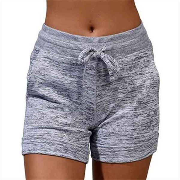 

women shorts summer causal drawstring quick dry elastic sports fitness loose shorts female plus size, White;black