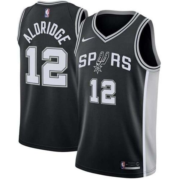 

2020 740's lamarcus aldridge #12 black basketball jersey