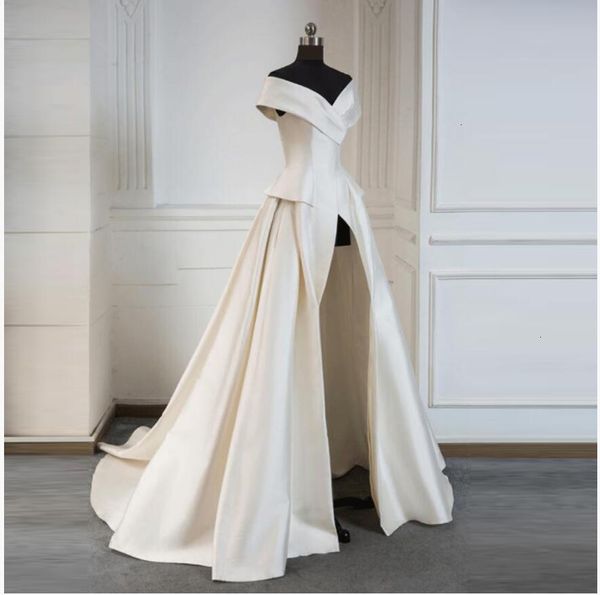 

new women 2021 jumpsuit with long train white/dark red evening es off shoulder elegant prom party vestidos festa novia zrv3, Black;red