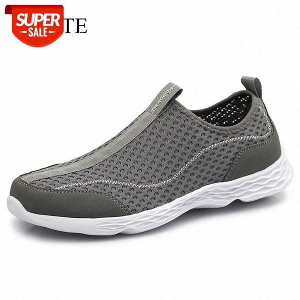 

wotte men casual shoes summer super lightweight breathable mesh shoes male outdoor quick dry slip-on loafers chaussure homme #lm6e