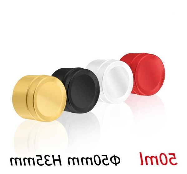 

50ml metal round tin box containers storage aluminum tins jars screw tin for store spices candi wholesale