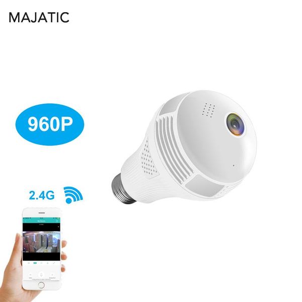 

cameras majatic 960p wireless panoramic camera light bulb wifi ip 360 indoor fisheye two way audio sd card motion detection