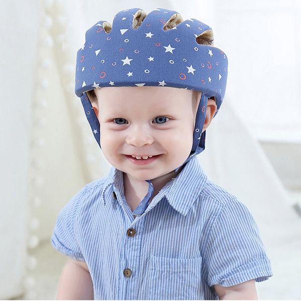 

caps & hats baby toddler safety helmet protective harnesses cap infant hat adjustable protector for crawling walking play headguard, Yellow