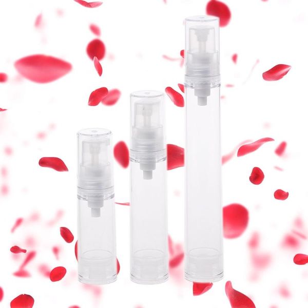 

5ml/10ml/15ml transparent airless pump vacuum bottle plastic travel bottle q1qd