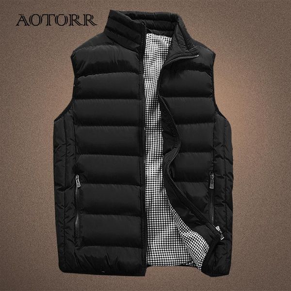 

men's vests mens vest autumn spring warm sleeveless jackets men winter casual waistcoat male plus size veste homme brand clothing, Black;white