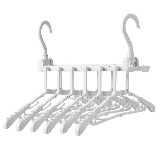 

hangers & racks balcony drying rack jacket folding clothes hanger windproof home children adults laundry room coat rod mounted multifunction