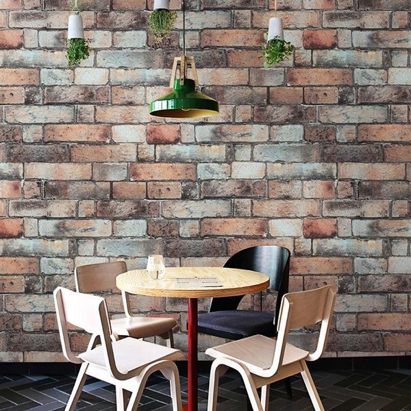 

wallpapers papers vintage brick wall tapety home decor personalized 3d papel mural grey brown wallpaper for walls positano