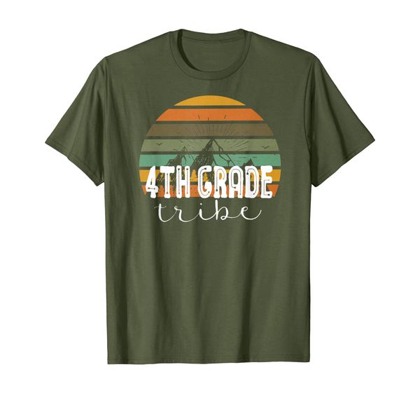 

Fourth Grade Tribe Teacher Student Team 4th Grade Retro T-Shirt, Mainly pictures