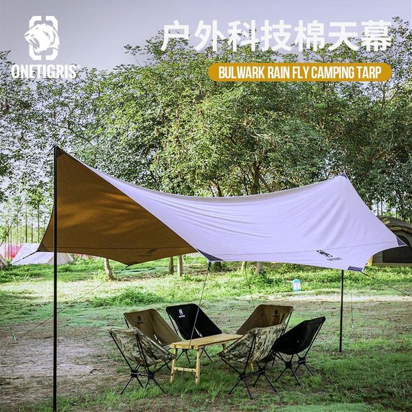 

tents and shelters onetigris bulwark rain camping tarp tc sun protection 5x4m durable backpacking tarpaulin beach tent awning