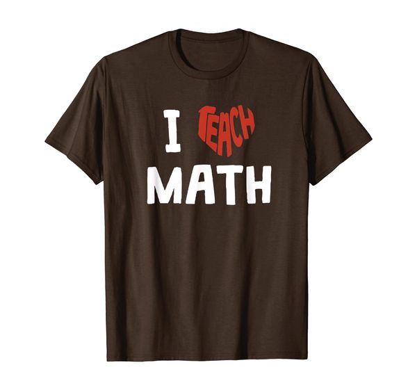

i teach math, i love teaching gift math teacher t-shirt, White;black