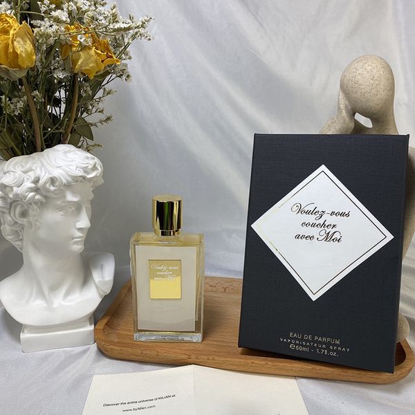 Perfume Neutro Sexy Fragrância Spray 50ml Eau de Parfum EDP Vous Coucher Avec Moi Oriental Floral Notas 1v1Charming Deasin Rápido Entrega Gratuita