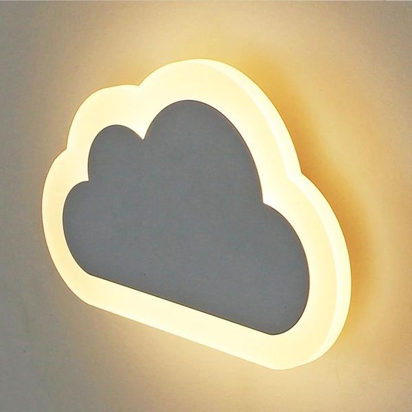 

wall lamp kids' bedroom clouds lamps modern living room sconce acrylic&iron bedside
