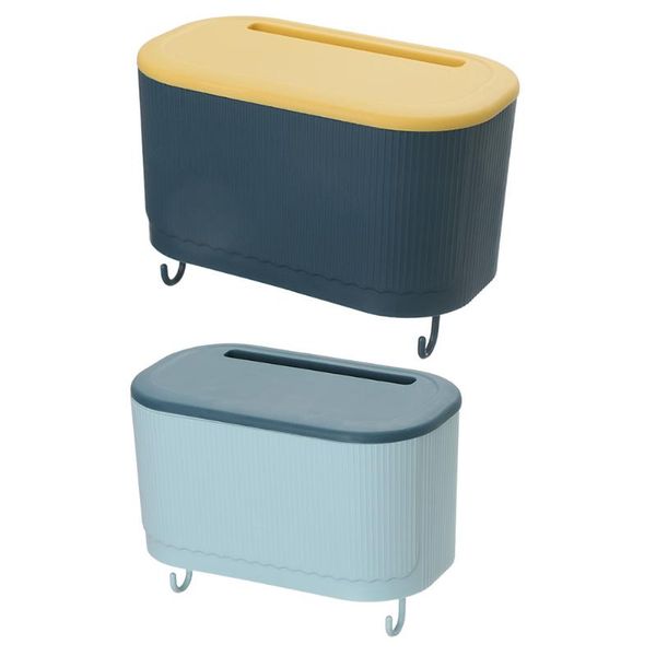 

tissue boxes & napkins 2pcs home use bathroom wall-mounted with hooks