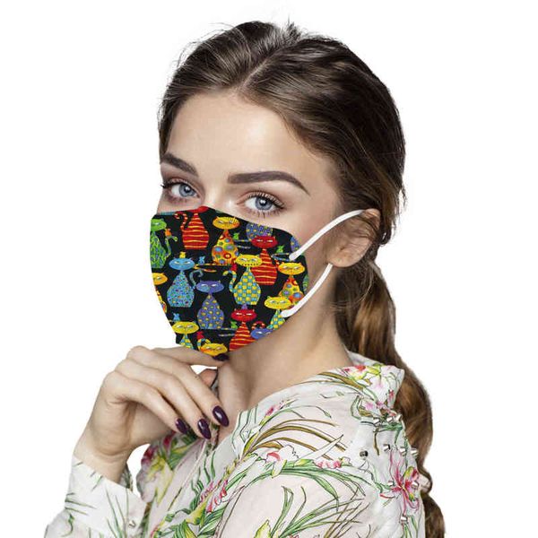 

fashion kitty seri printed mask 5-layer daily dust-proof breathable