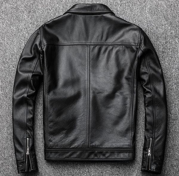 

men's leather & faux garment jackets men brief paragraph cultivate morality and restoring ancient ways of cotton with thick coat, Black