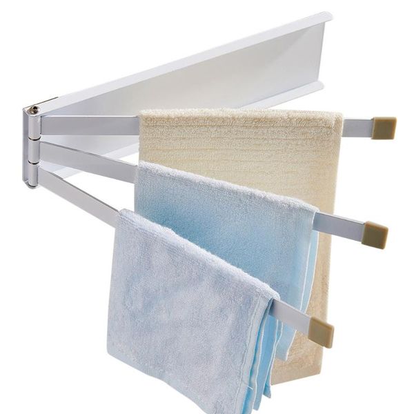 

bathroom storage & organization 1pcs punch rotating towel rack multifunction hanger accessories 3.23