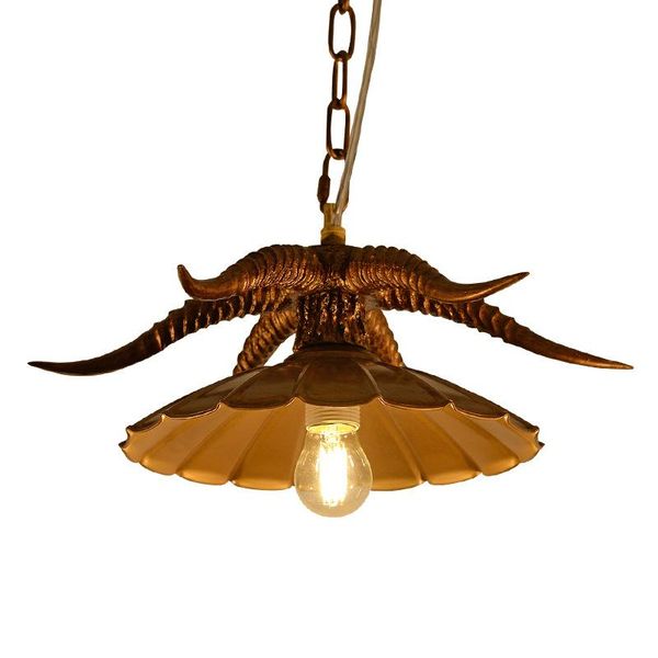 

pendant lamps american country creative retro antlers art wood lamp living room decoration light bar coffee restaurant