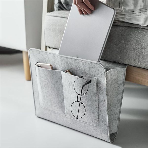 

storage bags 1pc felt bedside caddy hanging bag home dorm sundries organizer