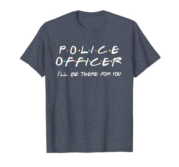 

police officer t-shirt funny friends themed gift, White;black