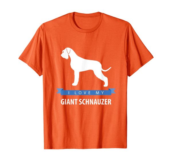 

i love my giant schnauzer t-shirt, White;black