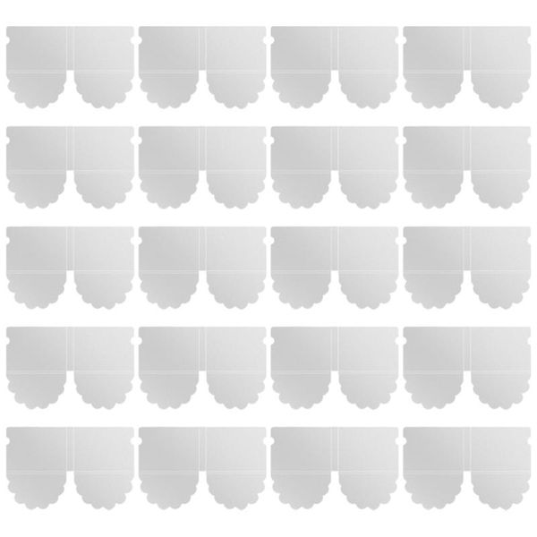 

20 pcs folding storage holder mask container mask organizer(transparent)