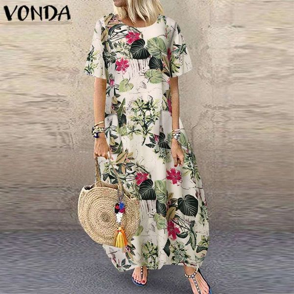 

new women summer es 2021 plus size party robe loose short sleeve bohemian vestidos beach sun vnkr, Black;gray