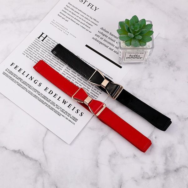 

belts wide women waist belt stretchy cinch leather elastic for ladies dress, Black;brown