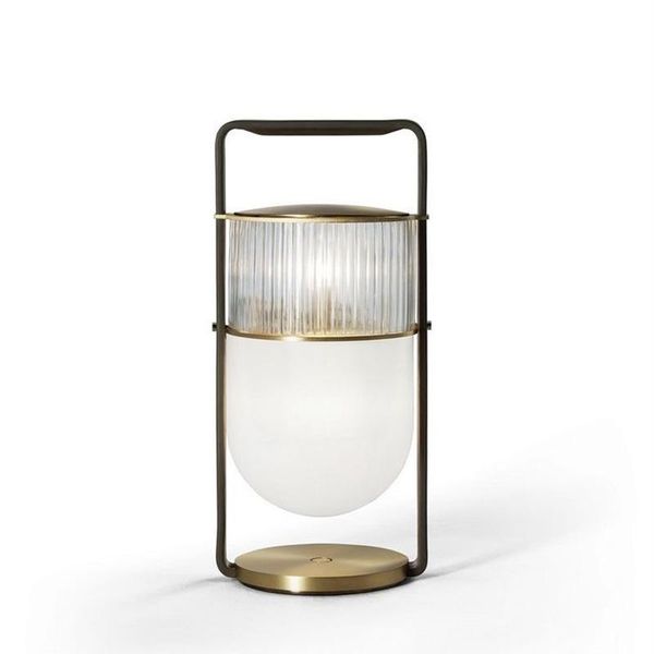 

modern portable glass table lamp nordic luxury living room bedroom bedside study room decoration lamp