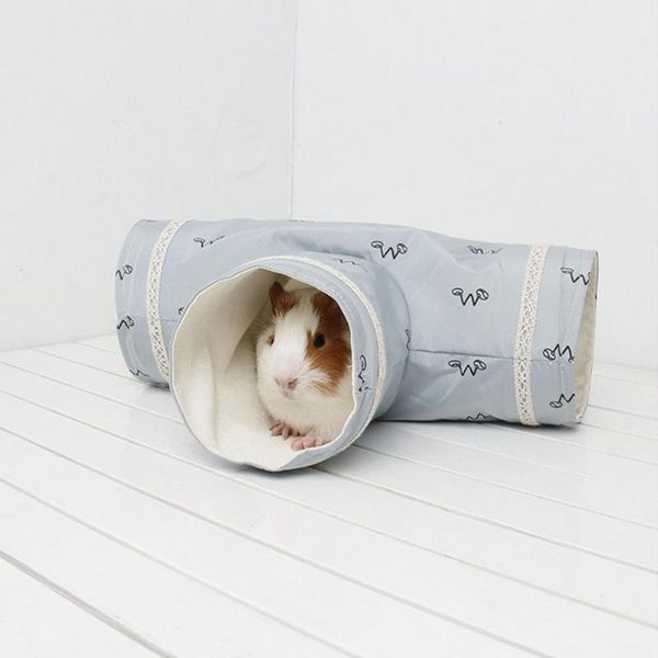 

small animal supplies warm nest bed 3 holes pet products polyester animals tunnel toy for hamster accessories play toys tubes