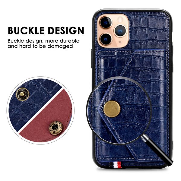 

crocodile leather se 2020 case for iphone 12 mini 11 pro xs max xr x 6 6s 7 8 plus filp card holder