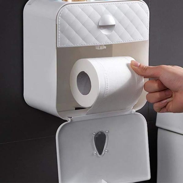 

tissue boxes & napkins diamond veins staple-wall-mounted large-capacity storage drawer sundries box toilet paper holders