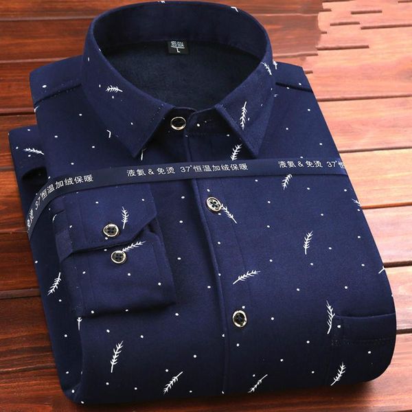 

men's brushed and thick long-sleeved warm shirt plaid printed shirt clothing for autumn and winter, White;black