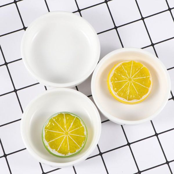 

dishes & plates 3pcs ceramic relish plate simple seasoning dish cold snack