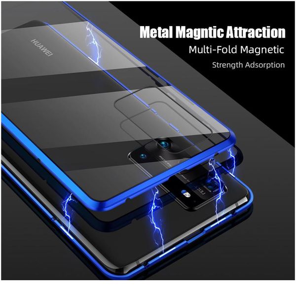 

360 full magnetic adsorption metal case for huawei p40 30 20 pro mate 30 20 p20 p30 p40 lite e doub jlllgh