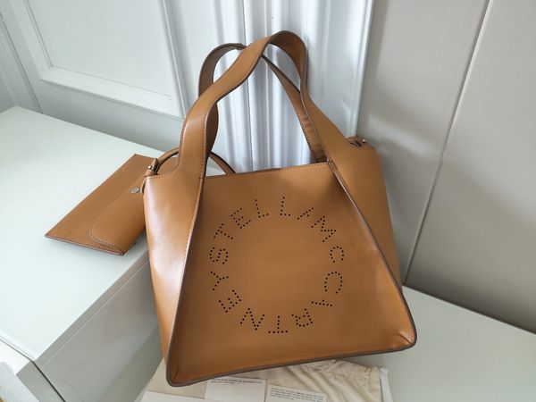 

stella mccartney women handbags fashion shopping bag medium size pvc leather lady handbag with purse 31*25*13cm 50xd