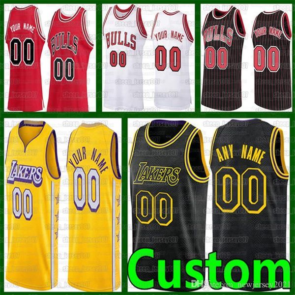 

custom dennis 17 schroder basketball jerseys marc 14 gasol los angeles lakers 2021 bulls zach lavine lauri markkanen basketball, Black;red