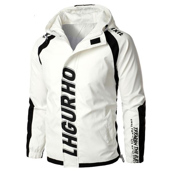 

2021 hooded mens windbreaker autumn new fashion men quality waterproof pilot jacket coats male clothing 5xl nj7i, Black;brown