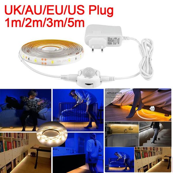 

led lights motion sensor closet light led strip waterproof wardrobe bed lamp