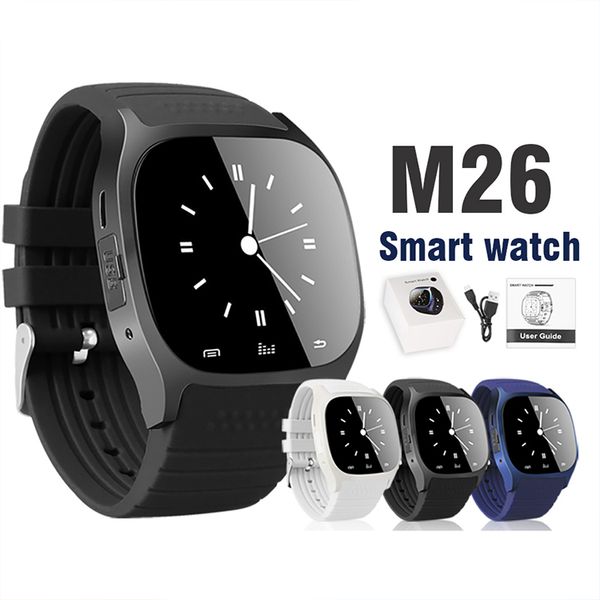 

bluetooth smart watch m26 wrist watch for android smart watch dial phone for samsung s8 android system in retail package