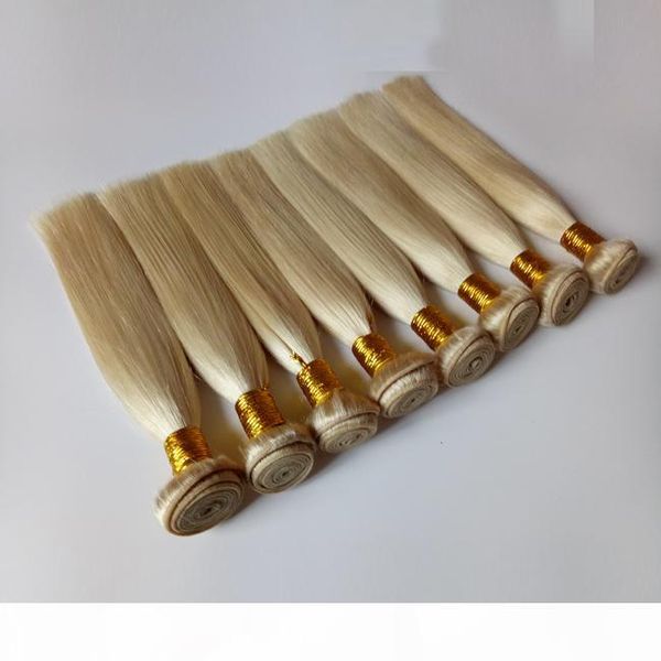 

brazilian malaysian virgin human double hair weaves 8-18inch soft and smooth mink indian remy hair weft 10pcs lot stright blonde hair, Black