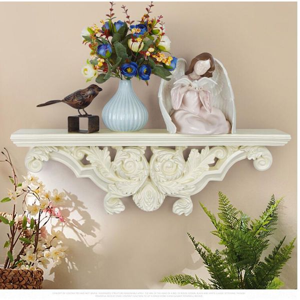 

hooks & rails european creative resin wall shelf stereo home background decoration mural crafts holder hanging rack vase ledge