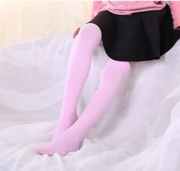 

nice gift spring and summer children's velvet over-the-knee sports socks hosiery flw097b fashion student mid-length dance sock stocking, Black;white