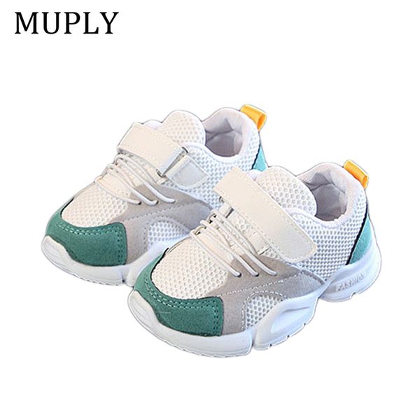 

children shoes new spring boys sneakers mesh breathable girls sport shoes patchwork tennis outdoor shoes fashion kids sneaker 210303, Black