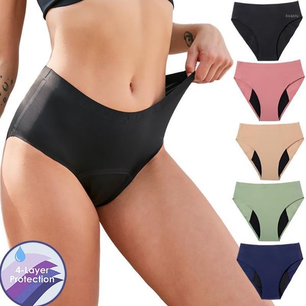 

seamless 55ml absorption period panties menstrual women underwear four-layer leakproof women's, Black;pink