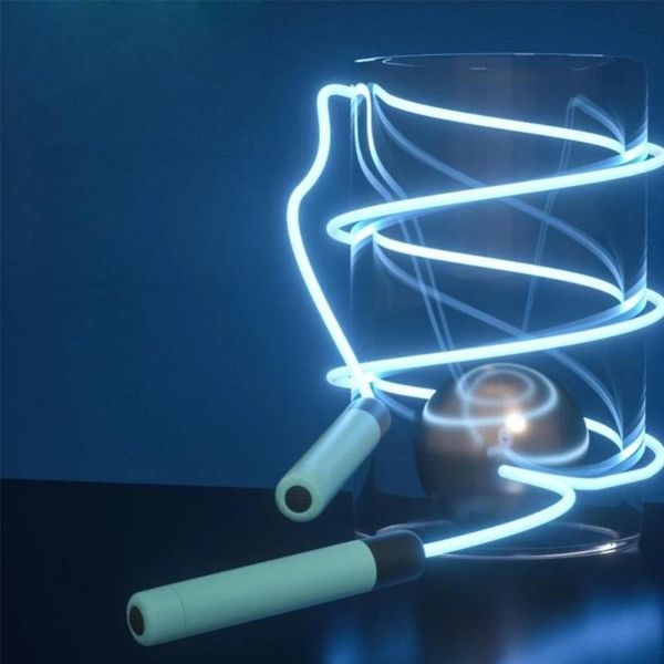 

jump ropes 2.8m adjustable night glowing skipping rope luminous exercise led light up outdoor fitness training sport supplies-40