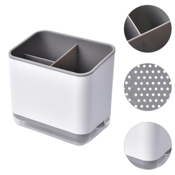 

hooks & rails 1pc kitchen utensil organizer and drainer holder flatware caddy