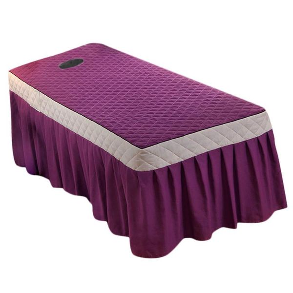 

pillow case soft spa massage table beauty bed sheet cover with face breath hole for home salon use