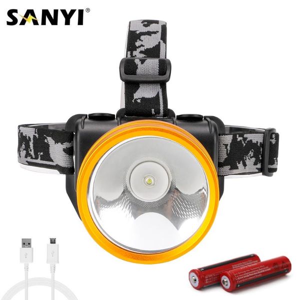 

2 modes led motion sensor headlamp usb rechargeable 18650 headlight fishing head with mobile power bank power display