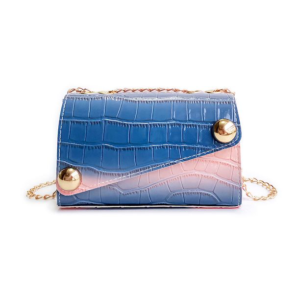 Borse HBP borse borse borse in pelle PU DONNA Piccola spalla Cintiera a catena blu