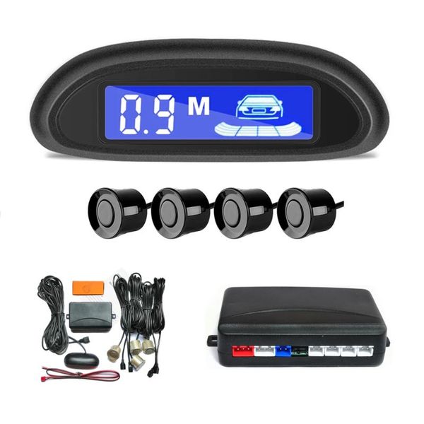 

car rear view cameras& parking sensors radar monitor detector system backlight display auto parktronic lcd with 4 backup